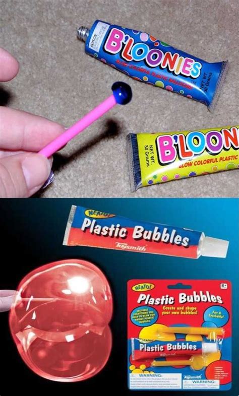 Bubbles made from magic plastic
